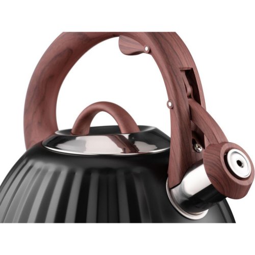 Чайник Ardesto Gemini, 2.5л, нержавіюча сталь, чорний (AR1958KS)