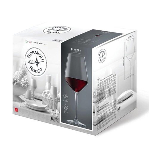 Набір келихів Bormioli Rocco Electra XL, для червоного вина, 650мл, 6шт, скло, прозорий (192342GRC021990)