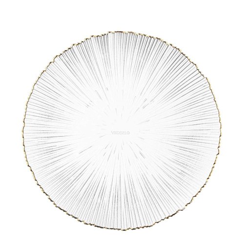 Тарілка Ardesto Mallow, 26.5см, скло, прозора (AR5013)