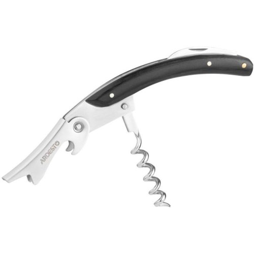 Штопор Ardesto Black Mars, 16.5см, нержавіюча сталь, дерево, чорний (AR2142B)