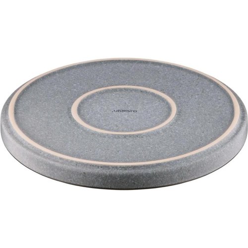 Тарілка десертна Ardesto Fasano, 19.6см, кераміка, сіра (AR0219FG)