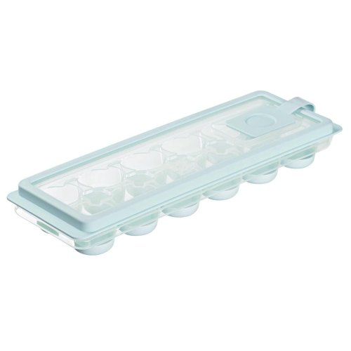 Форма для льоду Ardesto Fresh Cylinder, з кришкою, силікон/пластик, блакитна (AR1104TP)