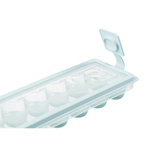 Форма для льоду Ardesto Fresh Cylinder, з кришкою, силікон/пластик, блакитна (AR1104TP)