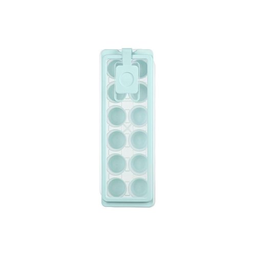 Форма для льоду Ardesto Fresh Cylinder, з кришкою, силікон/пластик, блакитна (AR1104TP)