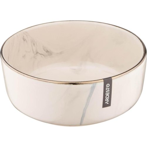 Салатник Ardesto Marmo, 15.6см, кераміка, бежевий (AR2916MRB)