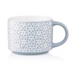 Чашка Ardesto Weaving B, 330мл, порцеляна, синьо-біла (AR3473B)