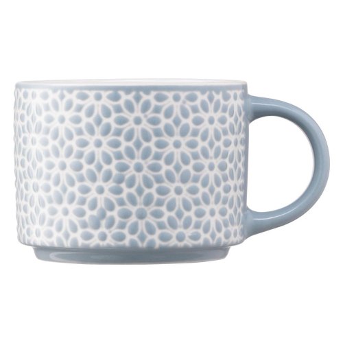Чашка Ardesto Weaving B, 330мл, порцеляна, синьо-біла (AR3473B)