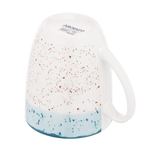 Чашка Ardesto Siena, 360мл, порцеляна, біло-блакитна (AR2936SWB)