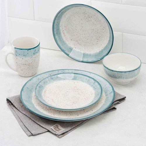 Чашка Ardesto Siena, 360мл, порцеляна, біло-блакитна (AR2936SWB)