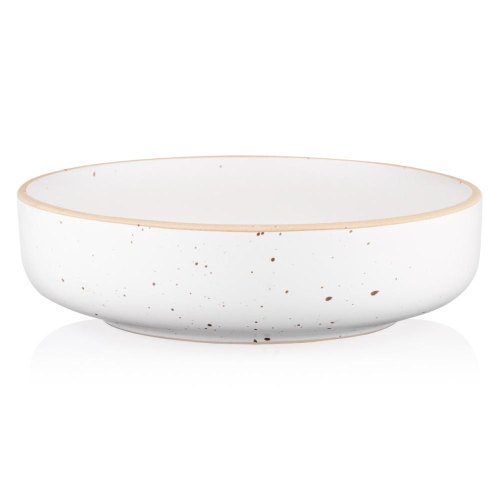 Тарілка супова Ardesto Midori, 680мл, 18.5см, кераміка, біла (AR0118MW)