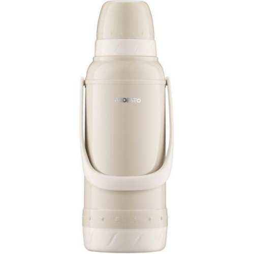 Термос Ardesto Gemini Gourmet, 2л, пластик/боросилікатне скло, бежевий (AR2620BGG)