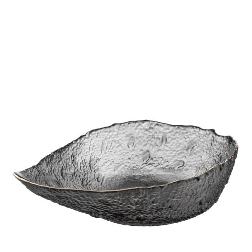 Салатник Ardesto Leaf, 21.5см, скло, сірий (AR5011)