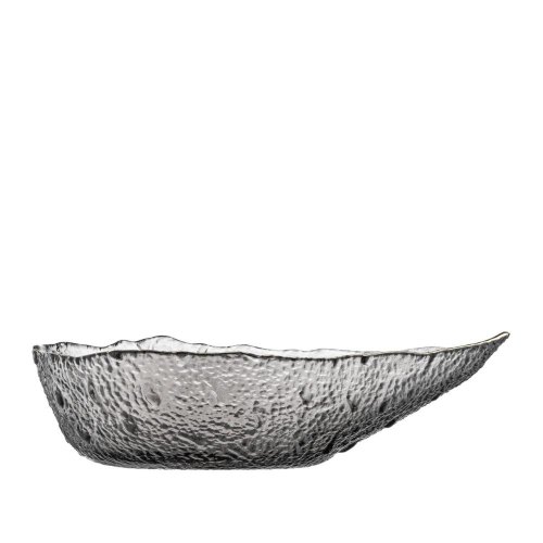 Салатник Ardesto Leaf, 21.5см, скло, сірий (AR5011)