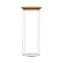 Банка для зберігання Ardesto Fresh, 1600мл, скло/пластик, прозора (AR1316SFM)