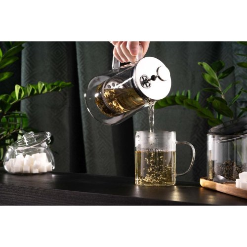 Набір чашок Ardesto Good Morning, 420мл, 2шт, з ручками, боросилікатне скло, прозорий (AR2642BMR)