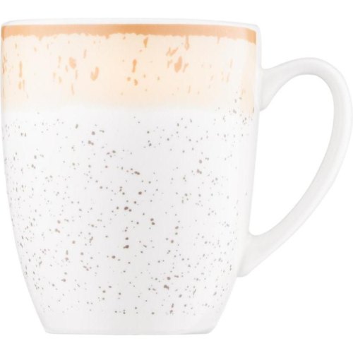 Чашка Ardesto Siena, 360мл, порцеляна, біло-жовта (AR2936SBG)