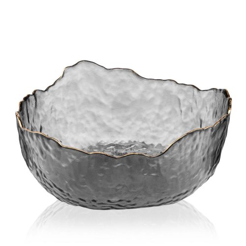 Салатник Ardesto Bell, 16.5см, скло, сірий (AR5006)