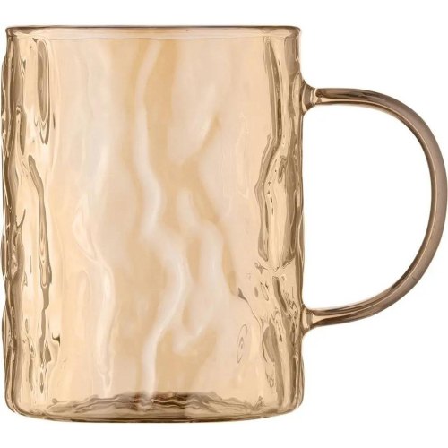 Набір чашок Ardesto Shine mix, 260мл, 4шт, боросилікатне скло, прозорий/золотистий/сірий/перламутровий (AR2626GM)