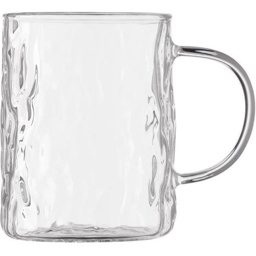 Набір чашок Ardesto Shine mix, 260мл, 4шт, боросилікатне скло, прозорий/золотистий/сірий/перламутровий (AR2626GM)