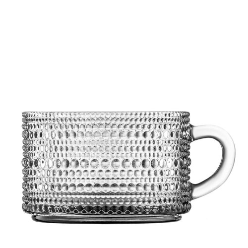 Чашка Ardesto Verbena, 10.5см, скло, сіра (AR5030)