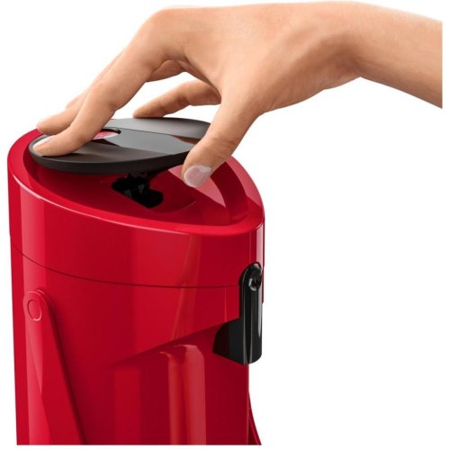 Термос Tefal Ponza Pump, 1.9л, пластик/скло, червоний (K3140314)