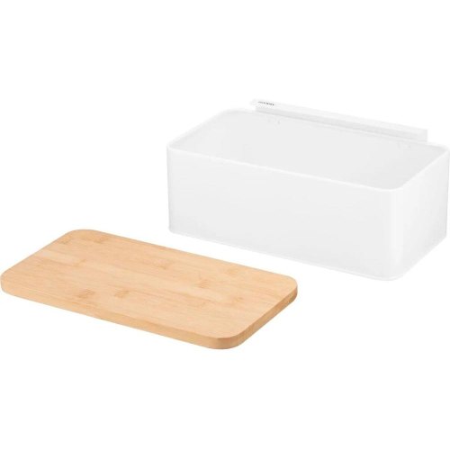 Хлібниця Ardesto Midori, метал/бамбук, біла (AR0914WB)