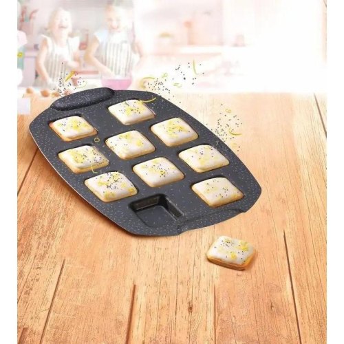 Деко Tefal PerfectBake, 10 квадратних форм, алюміній, коричневе (J5734502)