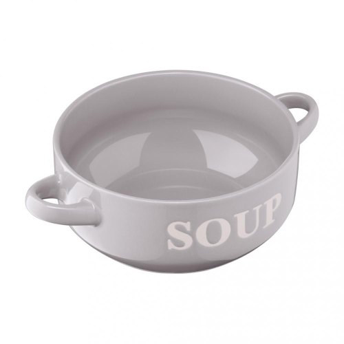 Бульйонниця Ardesto Cream, 700мл, кераміка, сіра (AR3477GR)