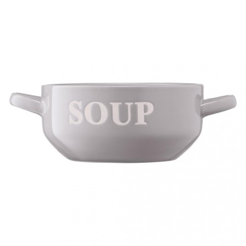 Бульйонниця Ardesto Cream, 700мл, кераміка, сіра (AR3477GR)