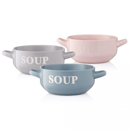 Бульйонниця Ardesto Cream, 700мл, кераміка, сіра (AR3477GR)