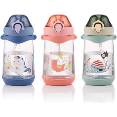 Пляшка для води дитяча Ardesto Llama, 500мл, пластик, рожева (AR2250PL)