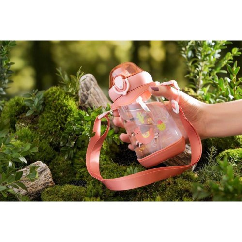 Пляшка для води дитяча Ardesto Llama, 500мл, пластик, рожева (AR2250PL)