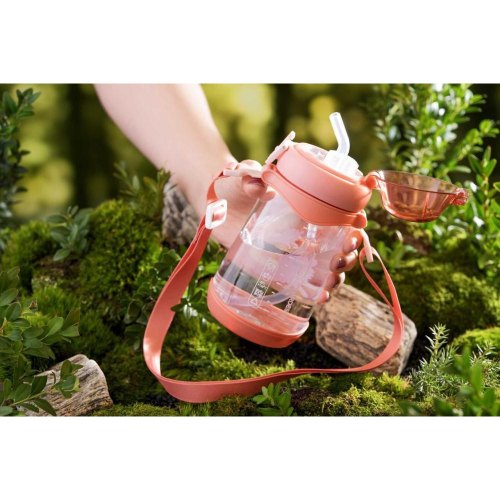 Пляшка для води дитяча Ardesto Llama, 500мл, пластик, рожева (AR2250PL)