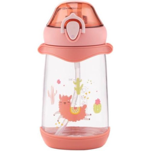 Пляшка для води дитяча Ardesto Llama, 500мл, пластик, рожева (AR2250PL)
