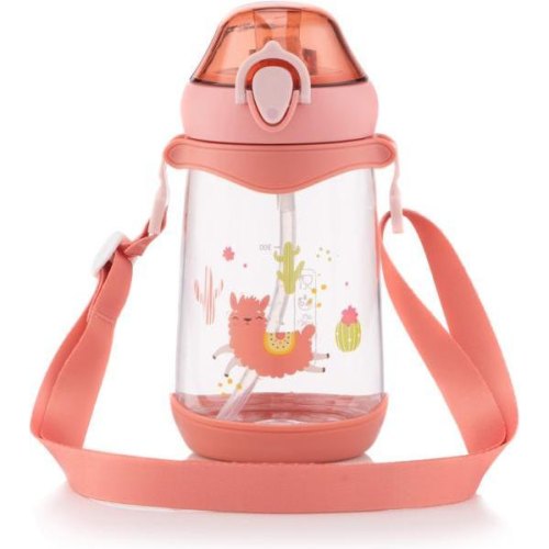 Пляшка для води дитяча Ardesto Llama, 500мл, пластик, рожева (AR2250PL)