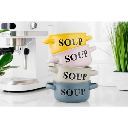 Бульйонниця Ardesto Alcor, 550мл, кераміка, жовта (AR3476Y)