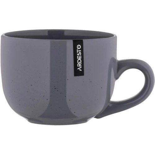 Чашка Ardesto Bagheria Grey, 480мл, кераміка, сіра (AR2648GREY)