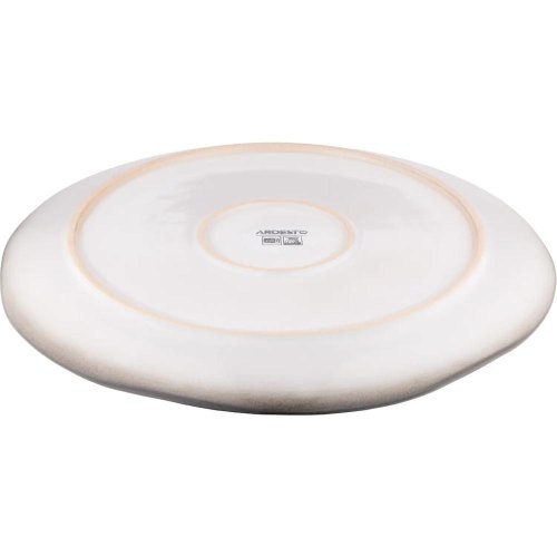 Тарілка обідня Ardesto Umbria, 27см, кераміка, світло-сіра (AR2927UG)