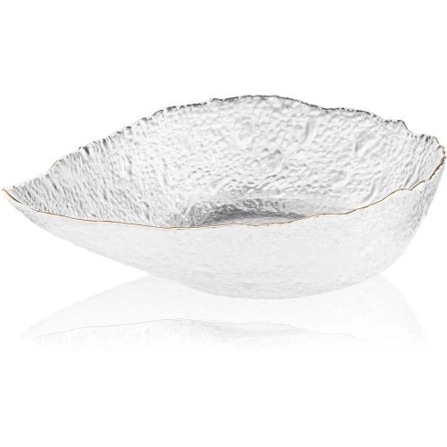 Салатник Ardesto Leaf, 21.5см, скло, прозорий (AR5009)