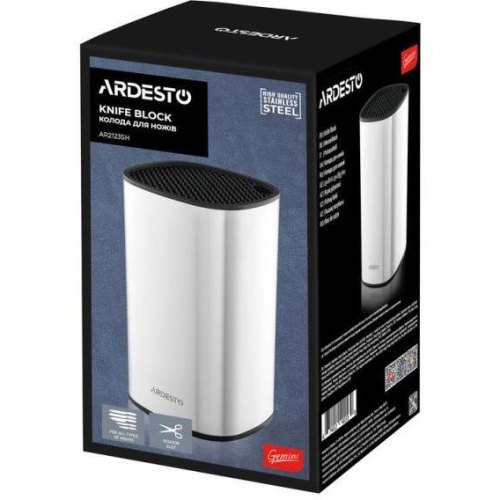 Колода для ножів Ardesto Gemini, 22см, нержавіюча сталь (AR2123SH)
