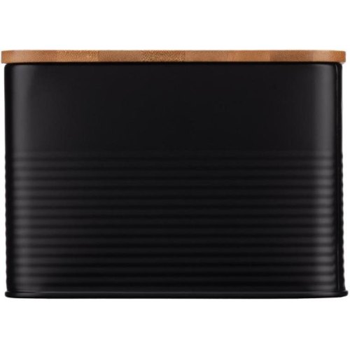 Хлібниця Ardesto Midori, метал/бамбук, чорна (AR0912BB)