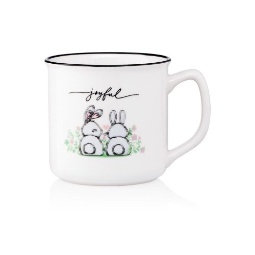 Чашка Ardesto Joyful, 320мл, порцеляна, біла (AR3461)