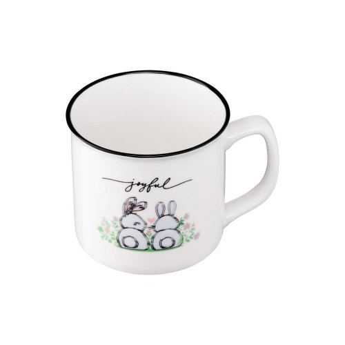 Чашка Ardesto Joyful, 320мл, порцеляна, біла (AR3461)