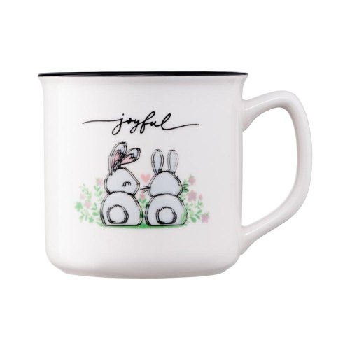 Чашка Ardesto Joyful, 320мл, порцеляна, біла (AR3461)