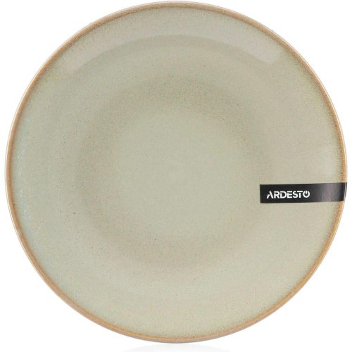 Тарілка десертна Ardesto Lecco, 19.5см, кераміка, сіра (AR2919LRG)