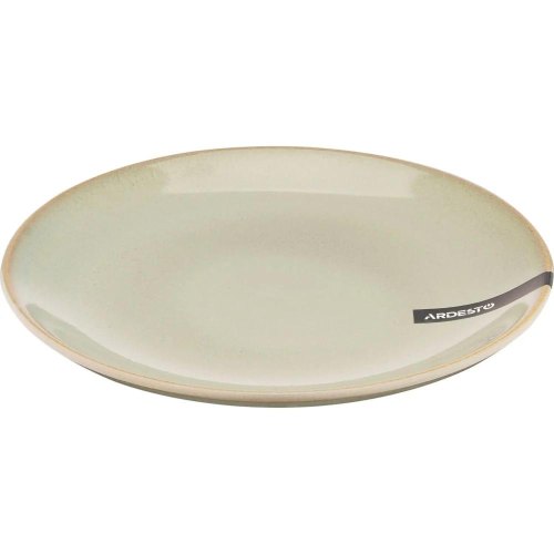 Тарілка десертна Ardesto Lecco, 19.5см, кераміка, сіра (AR2919LRG)