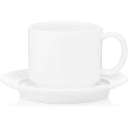 Чашка для кави Ardesto Prato, 100мл, порцеляна, біла (AR3626P)