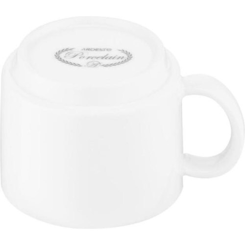 Чашка для кави Ardesto Prato, 100мл, порцеляна, біла (AR3626P)