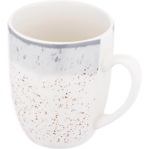 Чашка Ardesto Siena, 360мл, порцеляна, біло-сіра (AR2936SW)