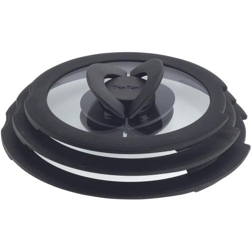 Кришка Tefal Ingenio, 26см, скло/силікон, прозоро-чорна (L9846653)